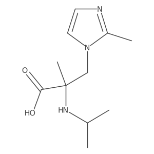 2-methyl-3-(2-methyl-1H-imidazol-1-yl)-2-[(propan-2-yl)amino]propanoic acid结构式