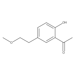 1-[2-Hydroxy-5-(2-methoxyethyl)phenyl]ethan-1-one结构式