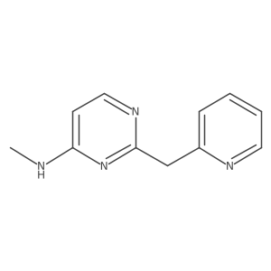 4-Pyrimidinamine, N-methyl-2-(2-pyridinylmethyl)-结构式
