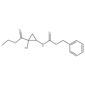 Ethyl 2-(Benzyloxycarbonylamino)-1-hydroxycyclopropanecarboxylate结构式
