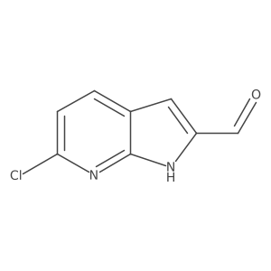 6-chloro-1H-pyrrolo[2,3-b]pyridine-2-carbaldehyde结构式