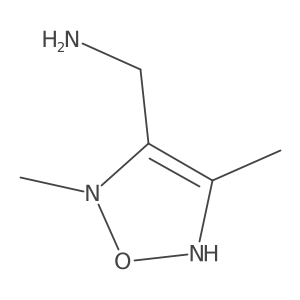 1,2,5-Oxadiazole-3-methanamine, 2,5-dihydro-2,4-dimethyl- Structure
