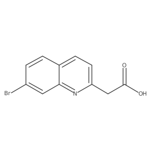 2-Quinolineacetic acid, 7-bromo-结构式