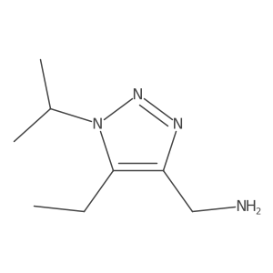 [5-ethyl-1-(propan-2-yl)-1H-1,2,3-triazol-4-yl]methanamine结构式