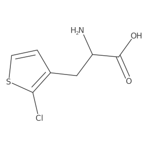2-Amino-3-(2-chlorothiophen-3-yl)propanoic acid结构式