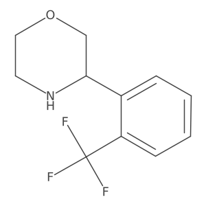 3-[2-(Trifluoromethyl)phenyl]morpholine结构式