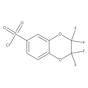 2,2,3,3-Tetrafluoro-2,3-dihydro-benzo[1,4]dioxine-6-sulfonyl chloride Structure