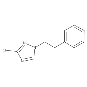 3-chloro-1-(2-phenylethyl)-1H-1,2,4-triazole结构式