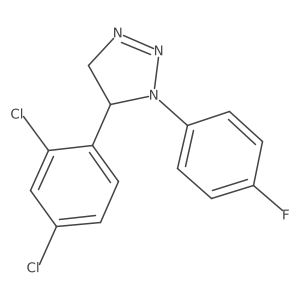 5-(2,4-Dichlorophenyl)-1-(4-fluorophenyl)-4,5-dihydrotriazole Structure