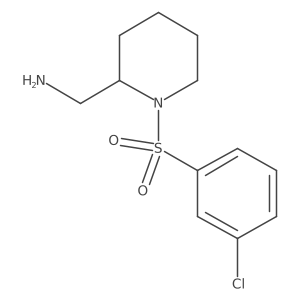 [1-(3-Chlorobenzenesulfonyl)piperidin-2-yl]methanamine结构式