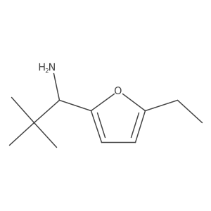 1-(5-Ethylfuran-2-yl)-2,2-dimethylpropan-1-amine Structure