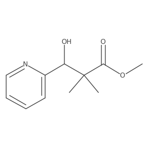 Methyl 3-hydroxy-2,2-dimethyl-3-(pyridin-2-yl)propanoate Structure
