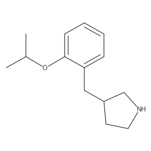 3-{[2-(Propan-2-yloxy)phenyl]methyl}pyrrolidine Structure