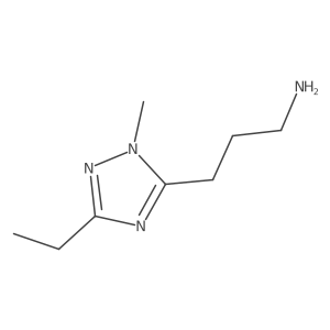 3-(3-Ethyl-1-methyl-1h-1,2,4-triazol-5-yl)propan-1-amine Structure