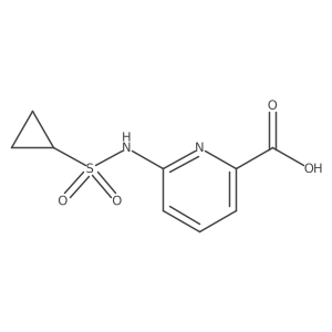 6-[(Cyclopropylsulfonyl)amino]-2-pyridinecarboxylic acid Structure