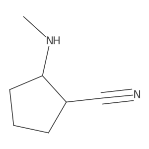 2-(Methylamino)cyclopentane-1-carbonitrile结构式