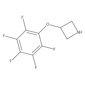 3-Pentafluorophenoxyazetidine结构式
