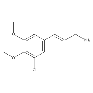 3-(3-Chloro-4,5-dimethoxyphenyl)prop-2-en-1-amine Structure