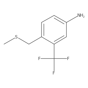 Benzenamine, 4-[(methylthio)methyl]-3-(trifluoromethyl)-结构式