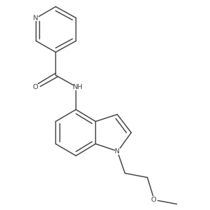 N-[1-(2-methoxyethyl)-1H-indol-4-yl]nicotinamide Structure