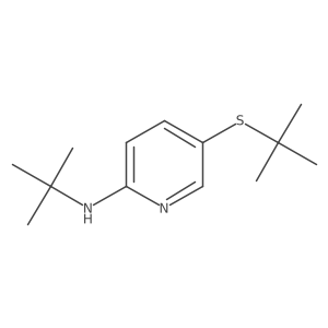 N-(tert-Butyl)-5-(tert-butylthio)pyridin-2-amine结构式