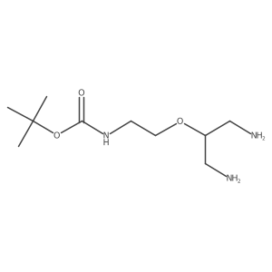 Tert-butyl 2-(1,3-diaminopropan-2-yloxy)ethylcarbamate结构式