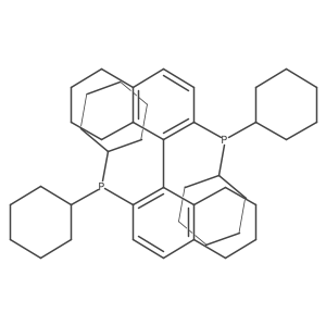 (R)-2,2'-Bis(dicyclohexylphosphino)-5,5',6,6',7,7',8,8'-octahydro-1,1'-binaphthalene Structure