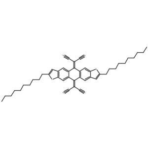 2,2'-(2,8-Didecylanthra[2,3-b:6,7-b']dithiophene-5,11-diylidene)dimalononitrile Structure