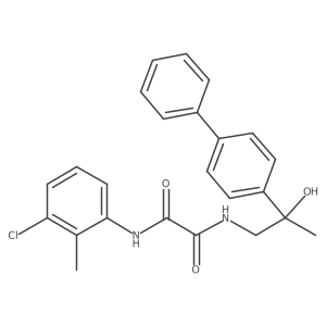N1-(2-([1,1'-biphenyl]-4-yl)-2-hydroxypropyl)-N2-(3-chloro-2-methylphenyl)oxalamide结构式