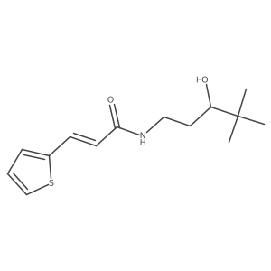 (E)-N-(3-hydroxy-4,4-dimethylpentyl)-3-(thiophen-2-yl)acrylamide Structure