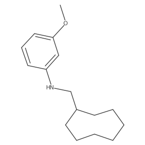 N-(cyclooctylmethyl)-3-methoxyaniline结构式
