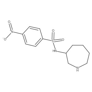n-(Azepan-3-yl)-4-nitrobenzene-1-sulfonamide结构式