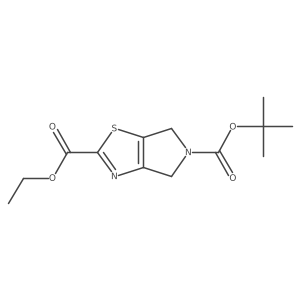 5-(tert-Butyl) 2-ethyl 4,6-dihydro-5H-pyrrolo[3,4-d]thiazole-2,5-dicarboxylate Structure