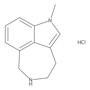 1-Methyl-3,4,5,6-tetrahydro-1H-azepino-[5,4,3-cd]indole hydrochloride Structure