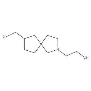 2-(7-(Bromomethyl)-2-azaspiro[4.4]nonan-2-yl)ethanol结构式