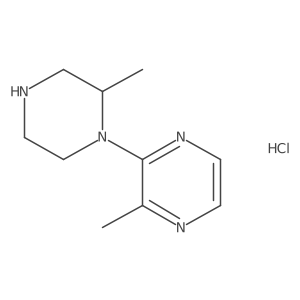 2-Methyl-3-(2-methylpiperazin-1-yl)pyrazine hydrochloride Structure