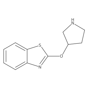 2-[(3R)-pyrrolidin-3-yloxy]-1,3-benzothiazole Structure