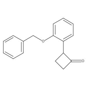 2-[2-(Benzyloxy)phenyl]cyclobutan-1-one结构式
