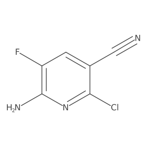 6-Amino-2-chloro-5-fluoronicotinonitrile Structure