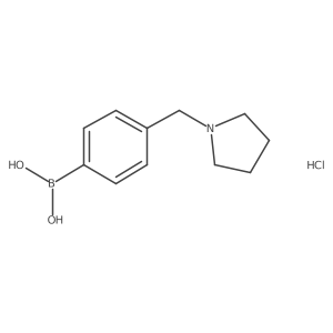 (4-(Pyrrolidin-1-ylmethyl)phenyl)boronic acid hydrochloride结构式