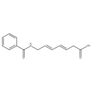 7-(Benzoylamino)-3,5-heptadienoic acid Structure