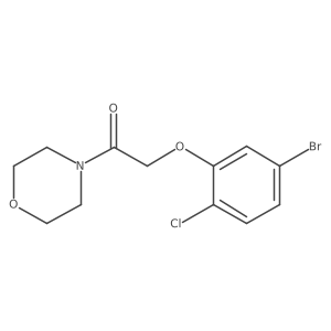 2-(5-Bromo-2-chlorophenoxy)-1-morpholinoethanone Structure