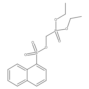 (Diethoxyphosphoryl)methyl naphthalene-1-sulfonate结构式