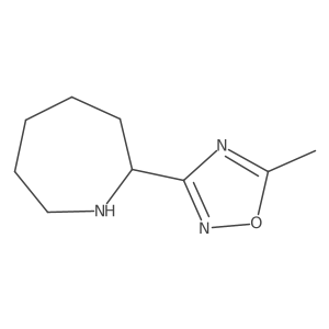3-(Azepan-2-yl)-5-methyl-1,2,4-oxadiazole结构式