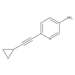 6-(2-Cyclopropylethynyl)pyridin-3-amine Structure