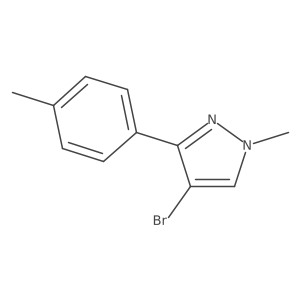 4-Bromo-1-methyl-3-(p-tolyl)-1H-pyrazole Structure