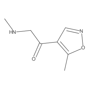 1-(5-Methyl-1,2-oxazol-4-yl)-2-(methylamino)ethan-1-one结构式