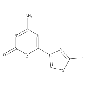 4-Amino-6-(2-methyl-1,3-thiazol-4-YL)-2,5-dihydro-1,3,5-triazin-2-one结构式