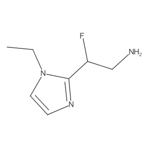 2-(1-ethyl-1H-imidazol-2-yl)-2-fluoroethan-1-amine Structure
