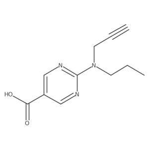 2-[(Prop-2-yn-1-yl)(propyl)amino]pyrimidine-5-carboxylic acid Structure